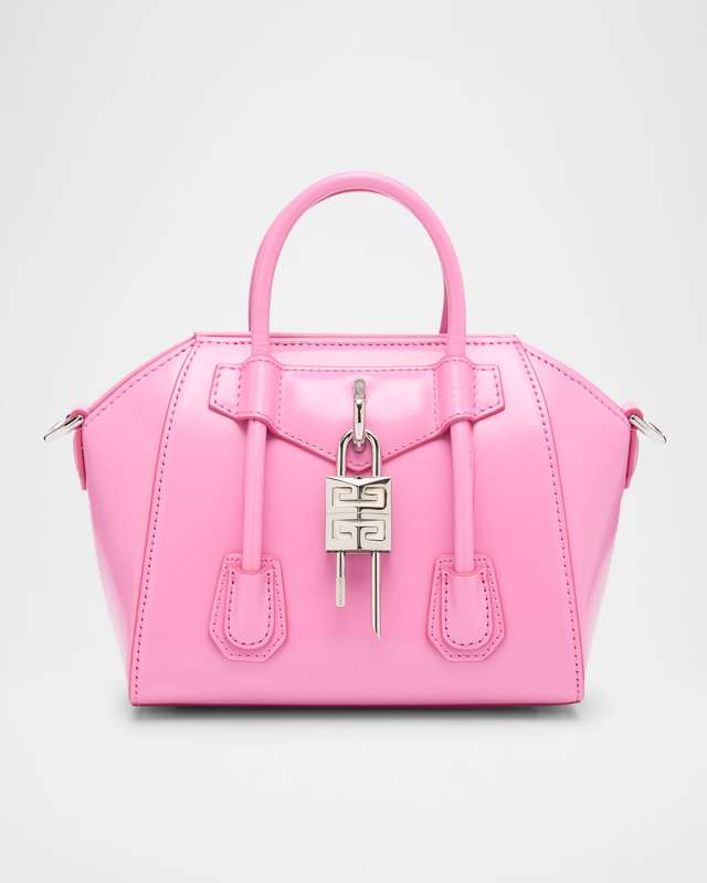 Antigona Lock Toy Top-Handle Bag in Leather